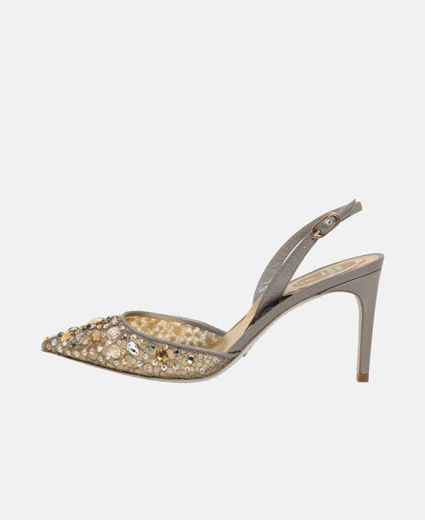 Rene Caovilla C36 Cinderella Slingback pumps Sand