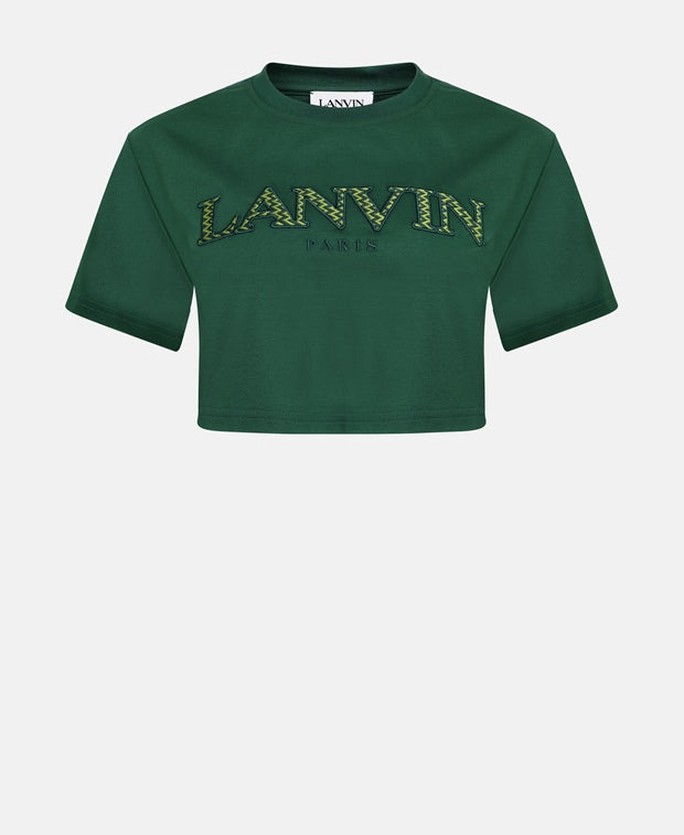 Lanvin Cropped top Dark Green