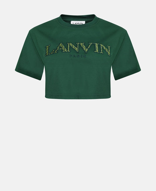 Lanvin Cropped top Dark Green