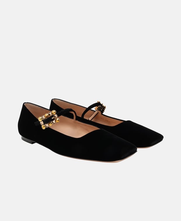 Gianvito Rossi Wondy Mary Jane Slingback ballerina Black
