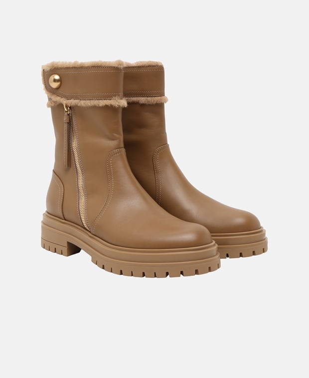 Gianvito Rossi Montreal Ankle boots Camel