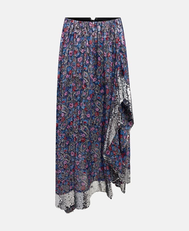 Isabel Marant Asymmetric skirt Slate Blue