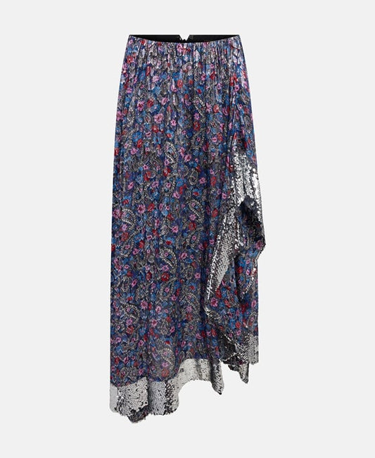 Isabel Marant Asymmetric skirt Slate Blue