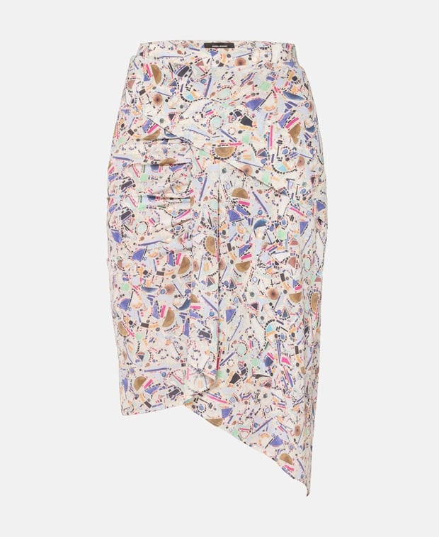 Isabel Marant Asymmetric skirt Oatmeal