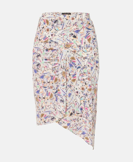 Isabel Marant Asymmetric skirt Oatmeal