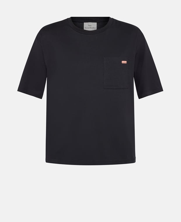 Acne Studios T-shirt Edie Pocket Pink Label