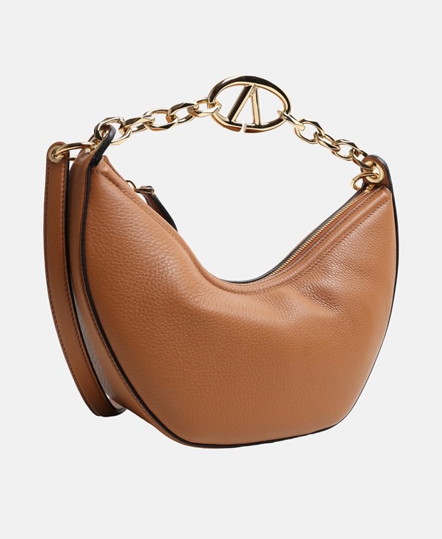 Valentino Garavani Vlogo Leather handbag Cognac