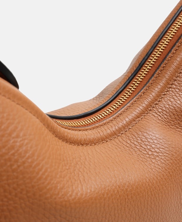Valentino Garavani Vlogo Leather handbag Cognac