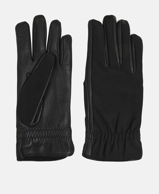 Canali Leather gloves Black