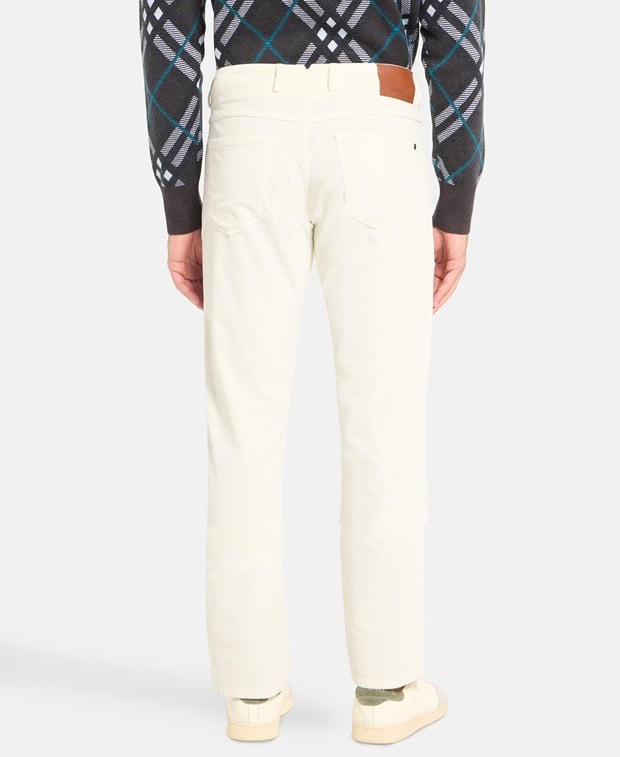 Canali Corduroy trousers White