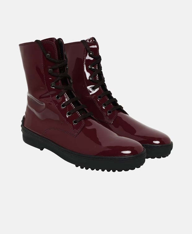 Tod's Lace-up ankle boot Bordeaux
