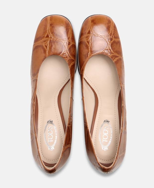 Tod's Cuoio Decollete Pumps Dark Brown