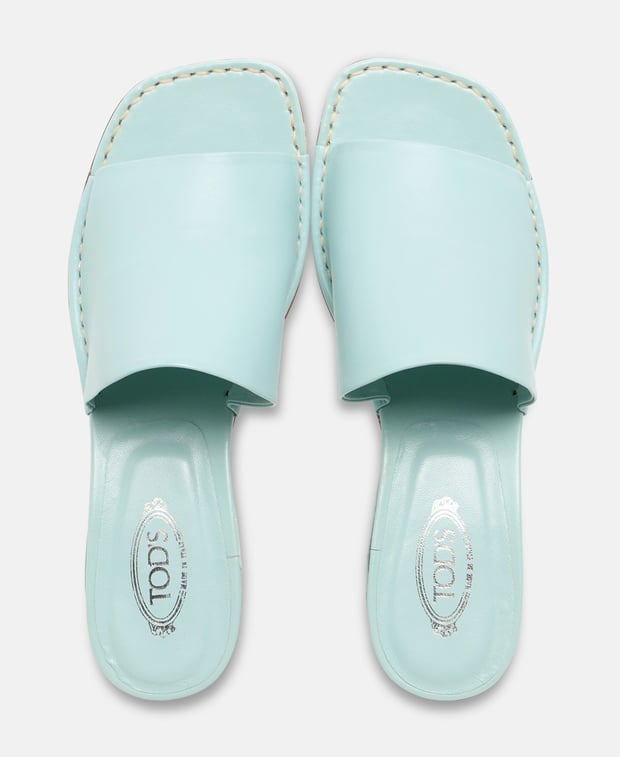 Tod's San Cris Fascia Mules Mint