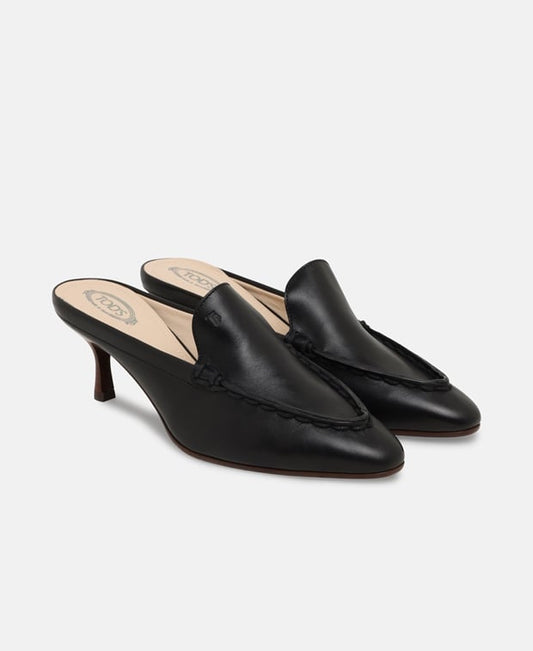 Tod's Sabot Mignon Infilat Mules Black