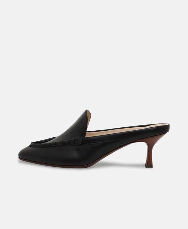 Tod's Sabot Mignon Infilat Mules Black