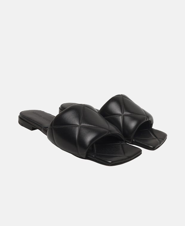 Bottega Veneta Lido Mules Black