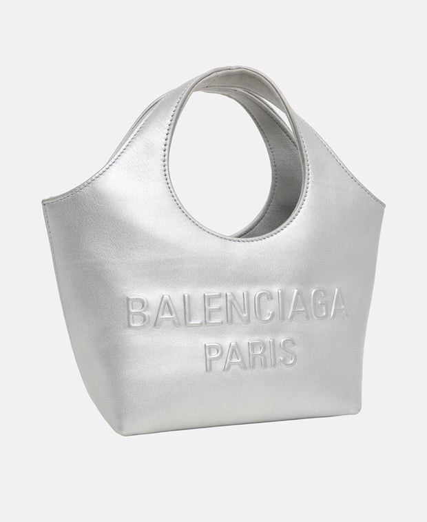 Balenciaga Mary Kate Leather handbag Silver