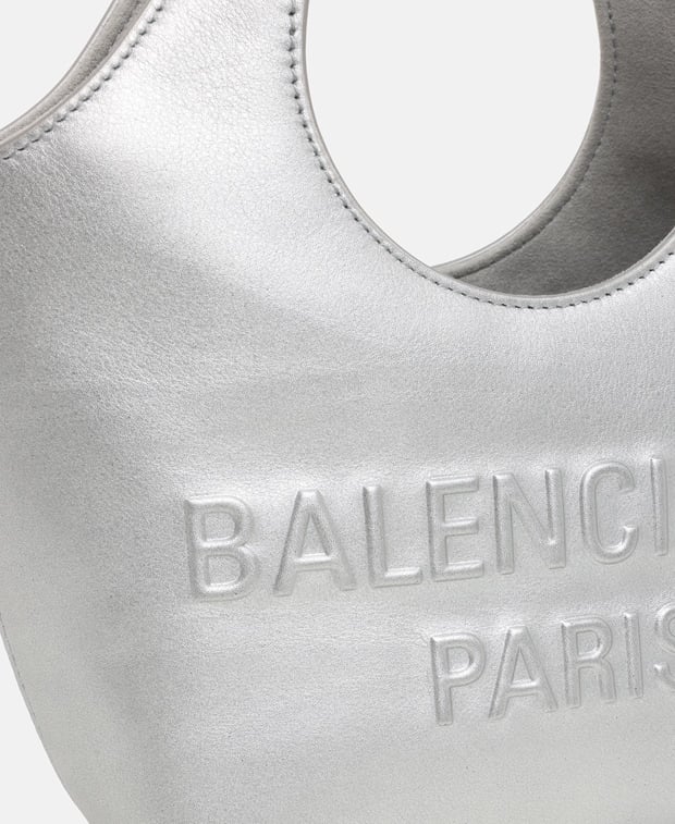 Balenciaga Mary Kate Leather handbag Silver