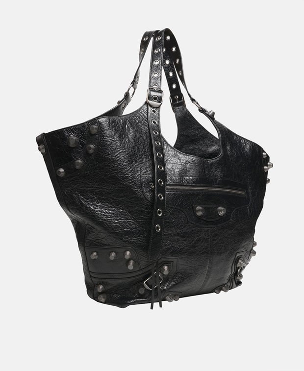 Balenciaga Le Cagole Carry-all Leather shopper Black