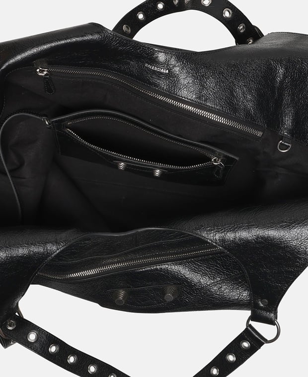 Balenciaga Le Cagole Carry-all Leather shopper Black