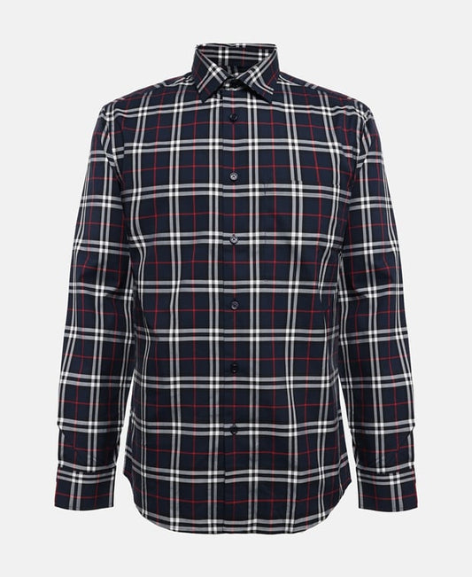 Burberry Long-sleeved shirt - regular fit Dark Blue