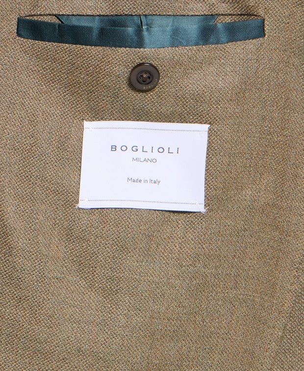 Boglioli Linen suit jacket Green