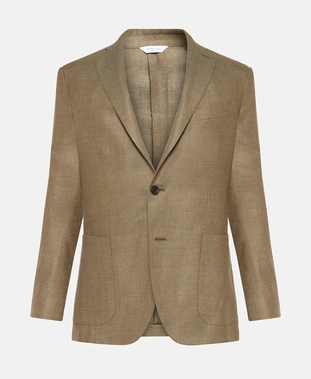 Boglioli Linen suit jacket Green