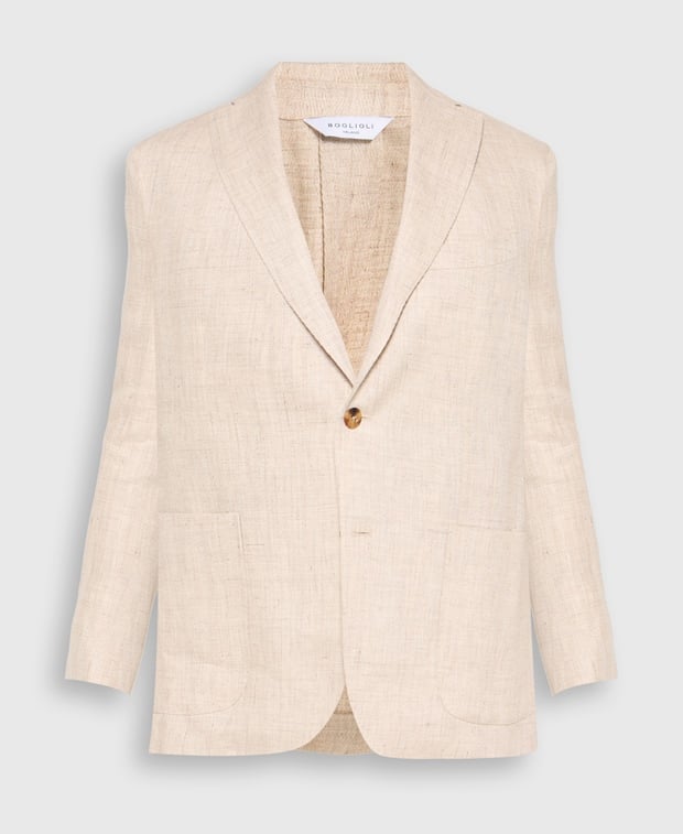 Boglioli Linen blazer Beige