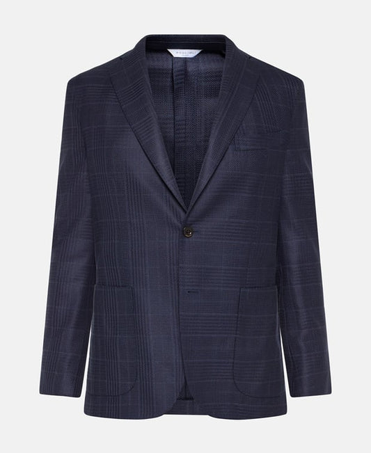 Boglioli Wool-blend suit jacket Navy