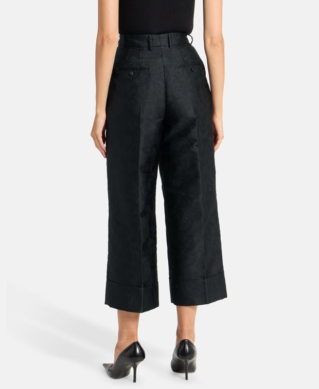 Dolce & Gabbana Jacquard trousers Black
