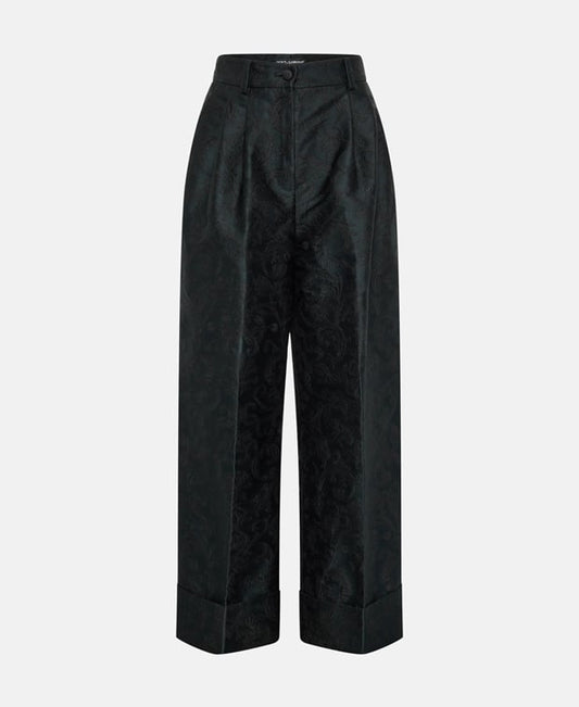 Dolce & Gabbana Jacquard trousers Black