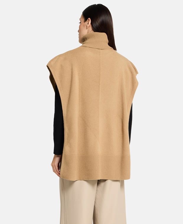 Joseph Wool poncho Camel