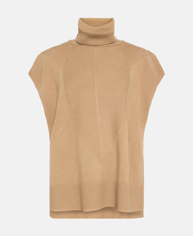 Joseph Wool poncho Camel