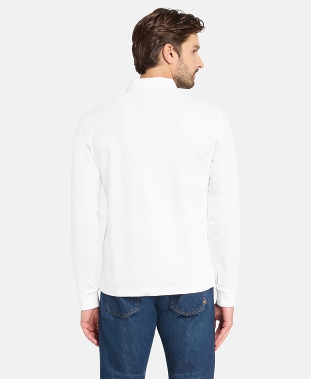 Burberry Long-sleeved polo shirt White