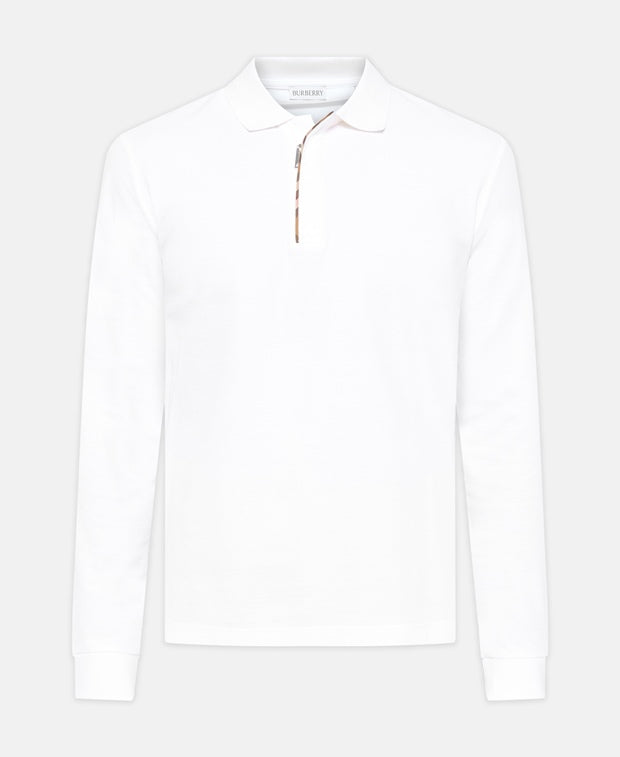 Burberry Long-sleeved polo shirt White