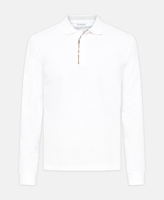 Burberry Long-sleeved polo shirt White