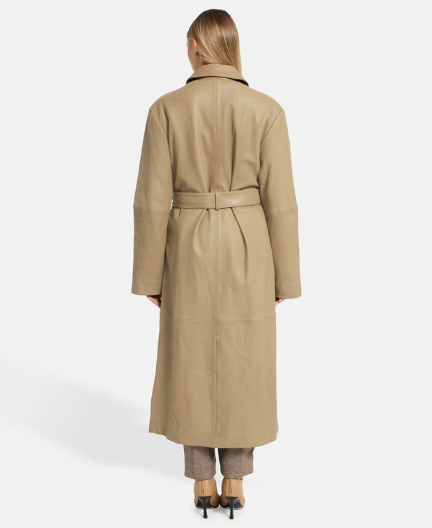 Toteme Leather trench coat
