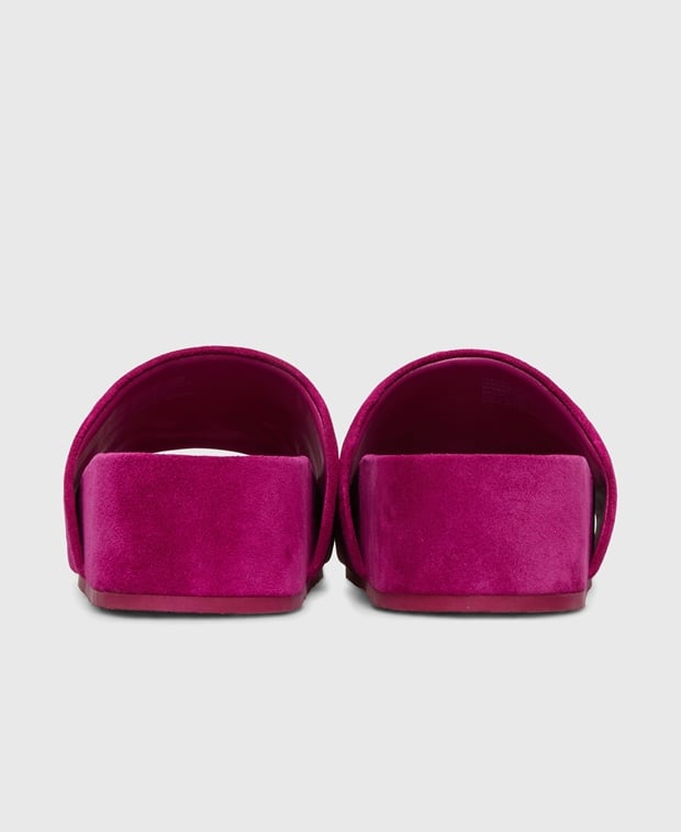 Tory Burch Woven Double T Slide Platform mules Purple