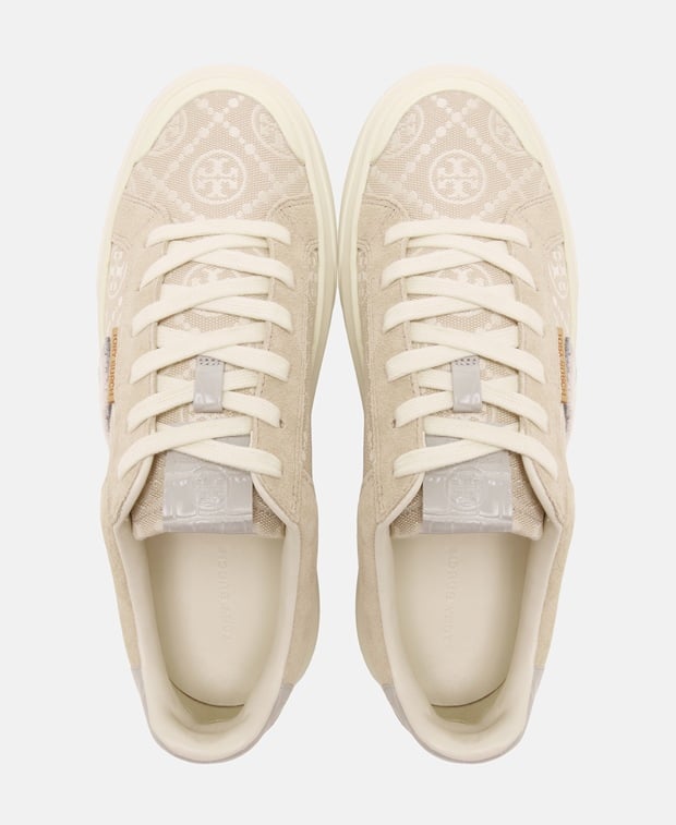 Tory Burch T Monogram Ladybug Sneakers White