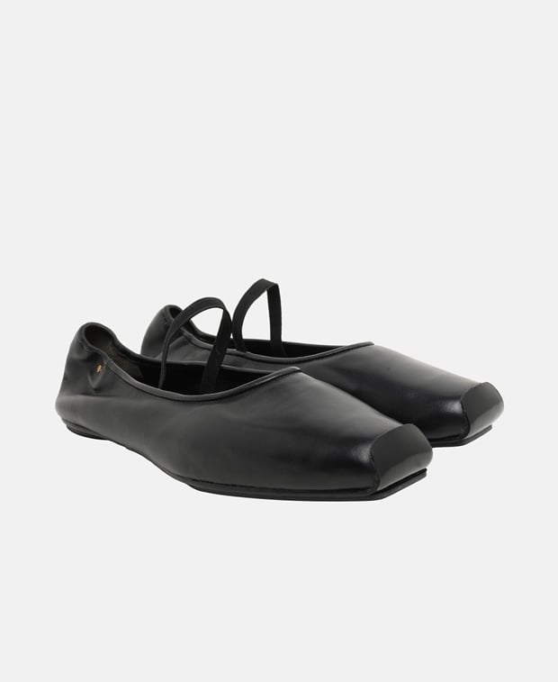 Tory Burch Runway Ballerina flat with straps Black