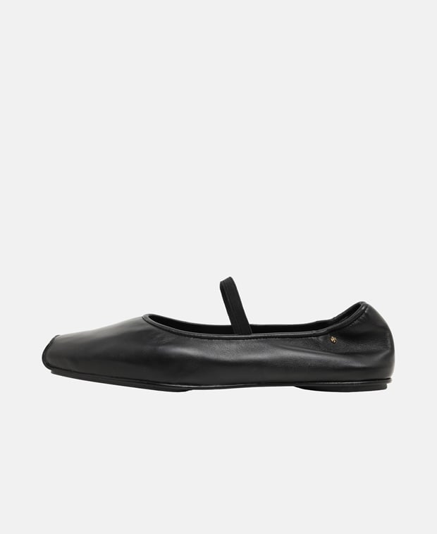 Tory Burch Runway Ballerina flat with straps Black