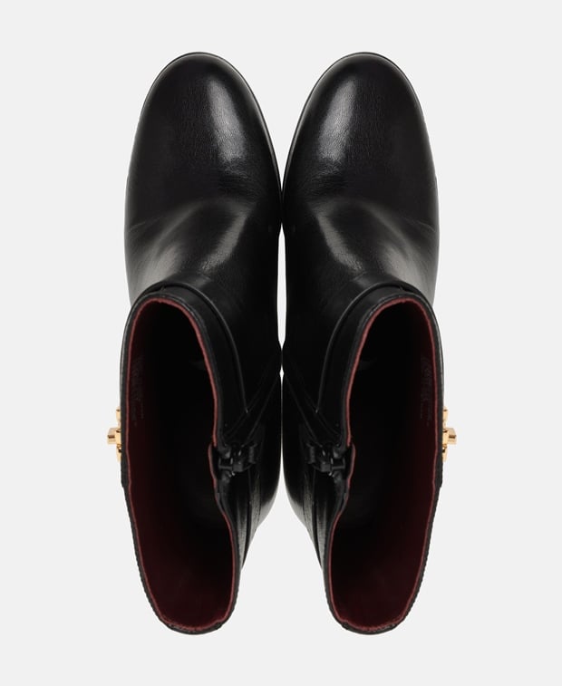 Tory Burch T lock Ankle boots Black