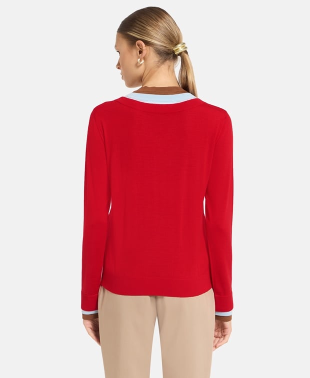 Tory Burch Wool jumper Brick Red