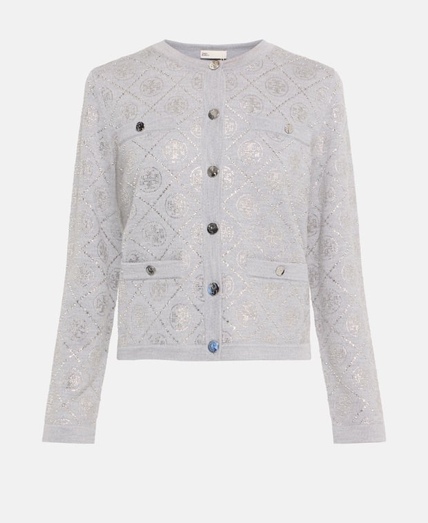 Tory Burch Wool cardigan Medium Grey