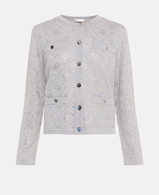Tory Burch Wool cardigan Medium Grey
