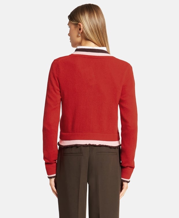 Tory Burch Cashmere cardigan Brick Red