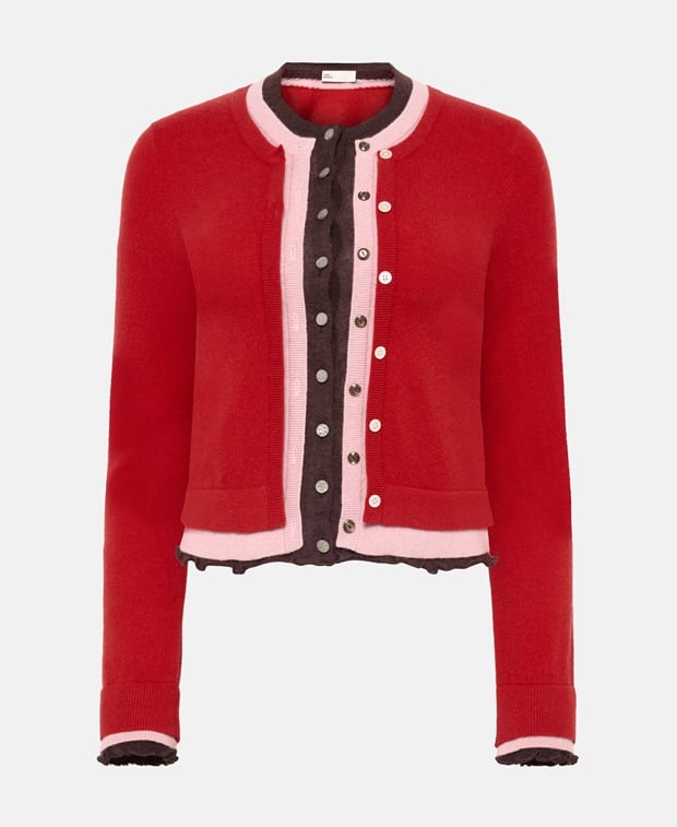 Tory Burch Cashmere cardigan Brick Red