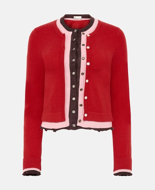 Tory Burch Cashmere cardigan Brick Red