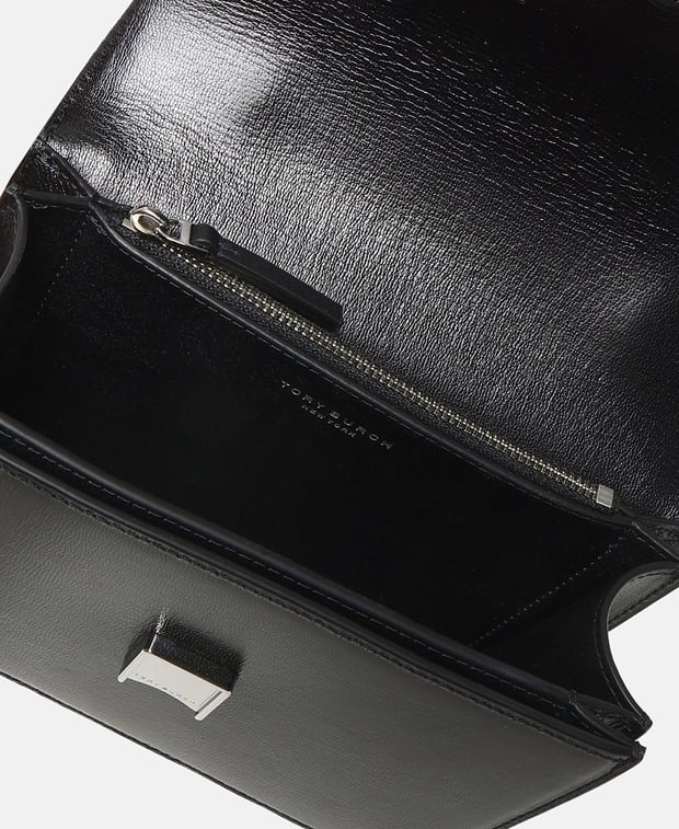 Tory Burch Eleanor Leather cross body bag Black