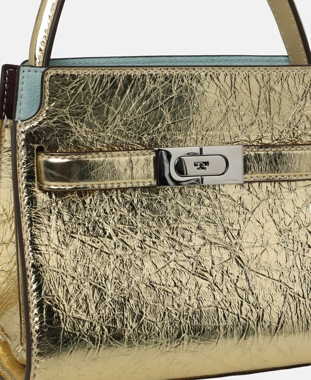 Tory Burch Lee Radziwill Leather handbag Gold